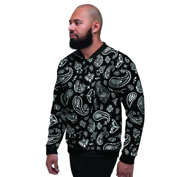 Black Bandana Men’s Bomber Jacket