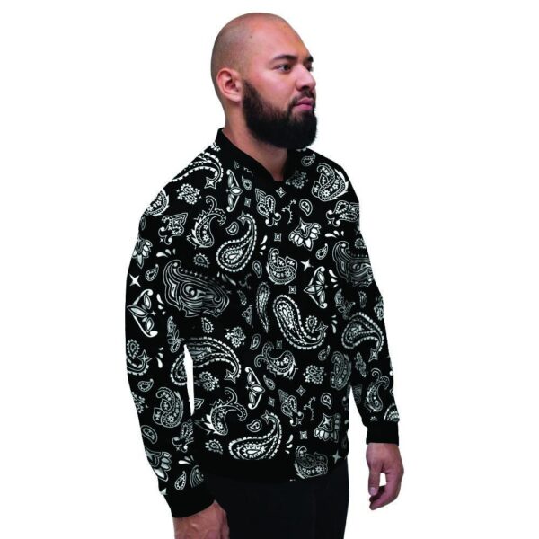 Black Bandana Men’s Bomber Jacket