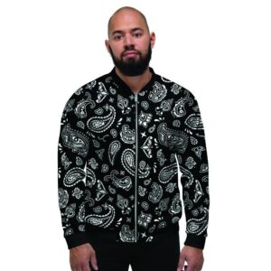 Black Bandana Mens Bomber Jacket 91f39119 489b 4b32 abeb cfd492dbccf5