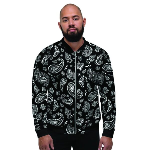 Black Bandana Men’s Bomber Jacket