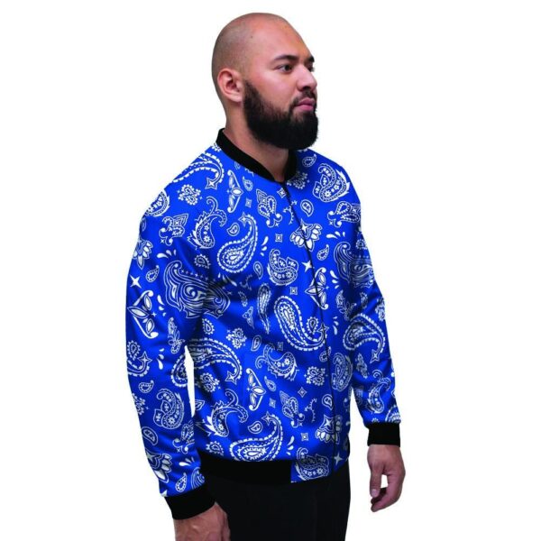 Blue Bandana Men’s Bomber Jacket