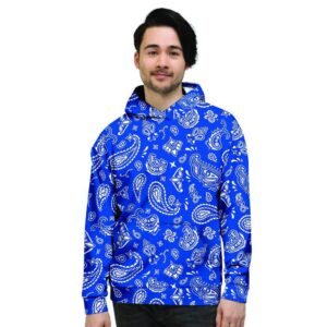 Blue Bandana Mens Hoodie 5550ad8d 77a2 4ad9 87fc e046ce6edc7c