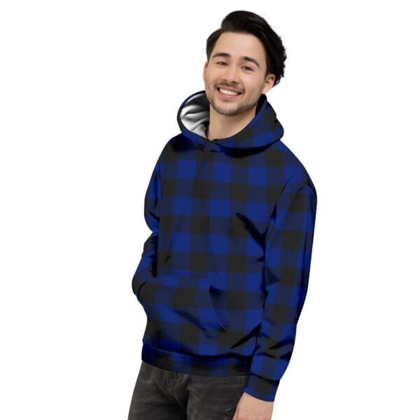 Blue Buffalo Plaid Men’s Hoodie