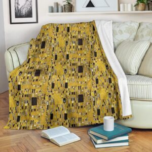 Klimt Gold Print Pattern Blanket 9ec9d51c ed5a 49ad b106 bd5fe5b57608