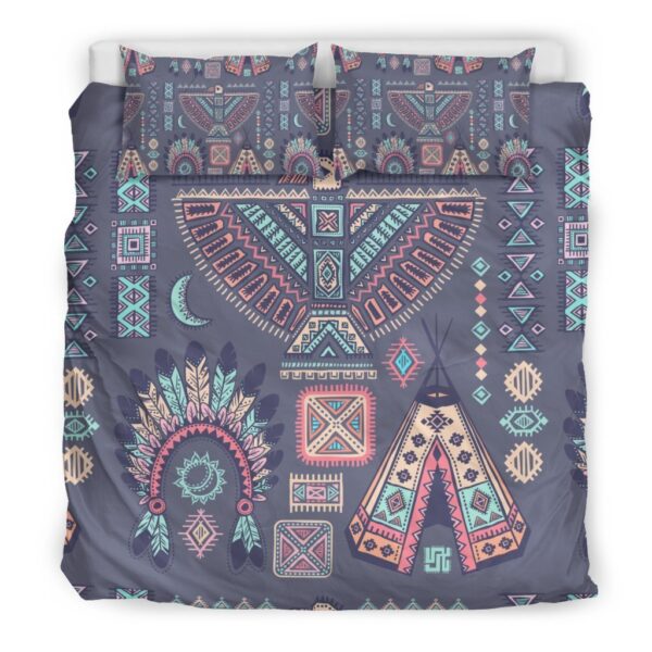 Navajo Native Aztec Indians American Tribal Print Duvet Cover Bedding Set