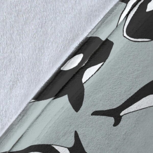 Orca Killer Whale Print Pattern Blanket