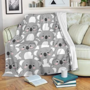 Pattern Print Koala Blanket dfe26c15 a7e0 45ea 9988 ed8a7ac272f4