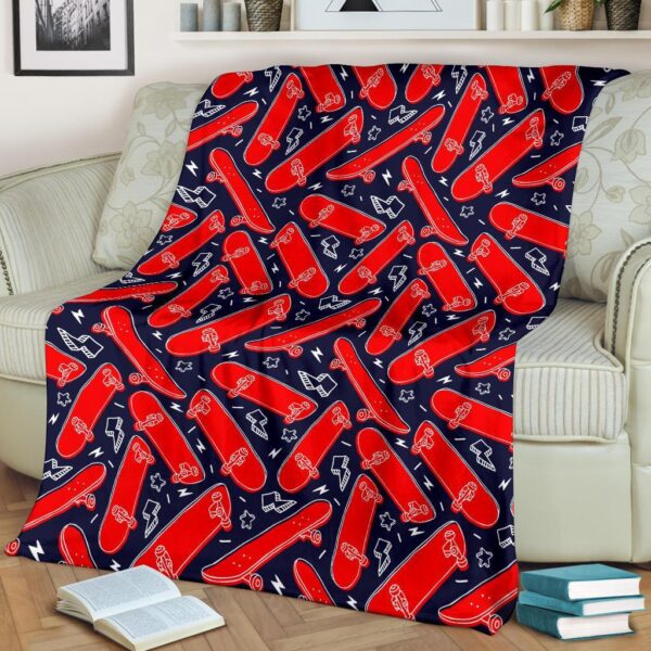 Pattern Print Skateboard Blanket