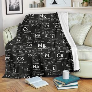 Periodic Table Science Print Pattern Blanket 23e5e7e7 3657 4151 b862 7cde23e7f217