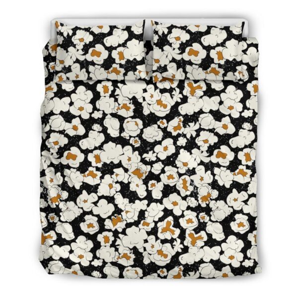 Popcorn Pattern Print Duvet Cover Bedding Set