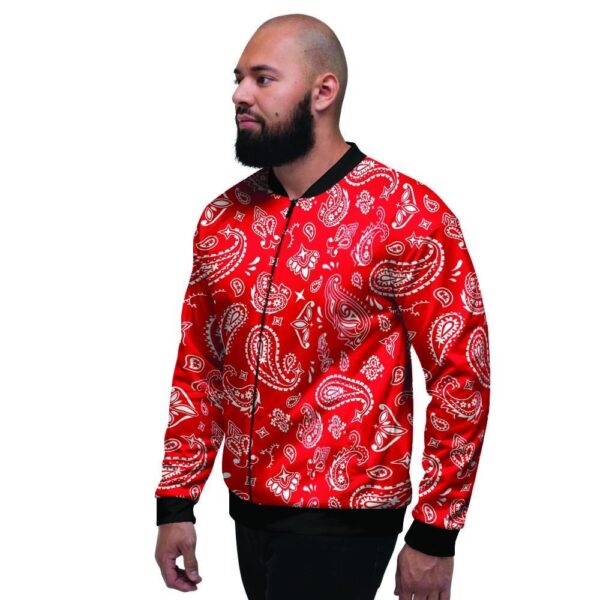 Red Bandana Men’s Bomber Jacket