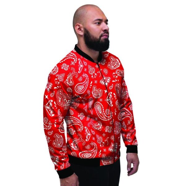 Red Bandana Men’s Bomber Jacket