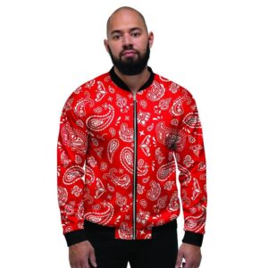 Red Bandana Mens Bomber Jacket 29f88354 e69f 4a64 b9e1 572deea5a7d7