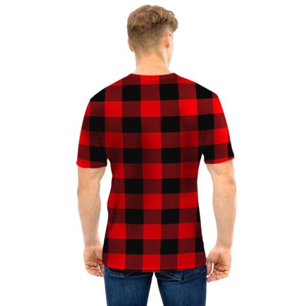 Red Plaid Men T Shirt