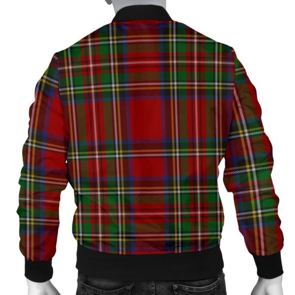 Red Plaid Tartan Men’s Bomber Jacket