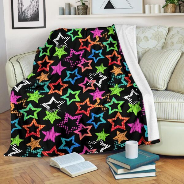 Star Colorful Pattern Print Blanket