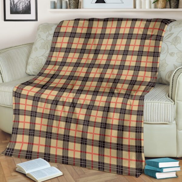 Tartan Scottish Beige Plaids Blanket