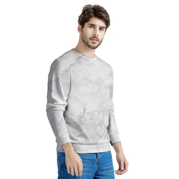 White Marble Men’s Sweatshirt